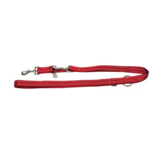 Correa adiestramiento nylon rojo 200*2,5 cm