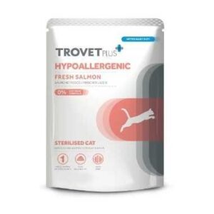 TROVET HYPOALERGENIC SALMON CAT 85G