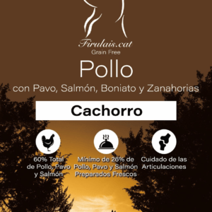 Pienso Firulais Cachorro 12Kg Pollo con Pavo, Salmón, Boniato y Zanahorias