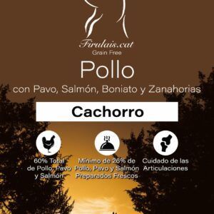 Pienso Firulais Cachorro 2Kg Pollo con Pavo, Salmón, Boniato y Zanahorias