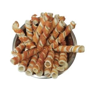 ESPIRAL PIEL CON POLLO 15 CM